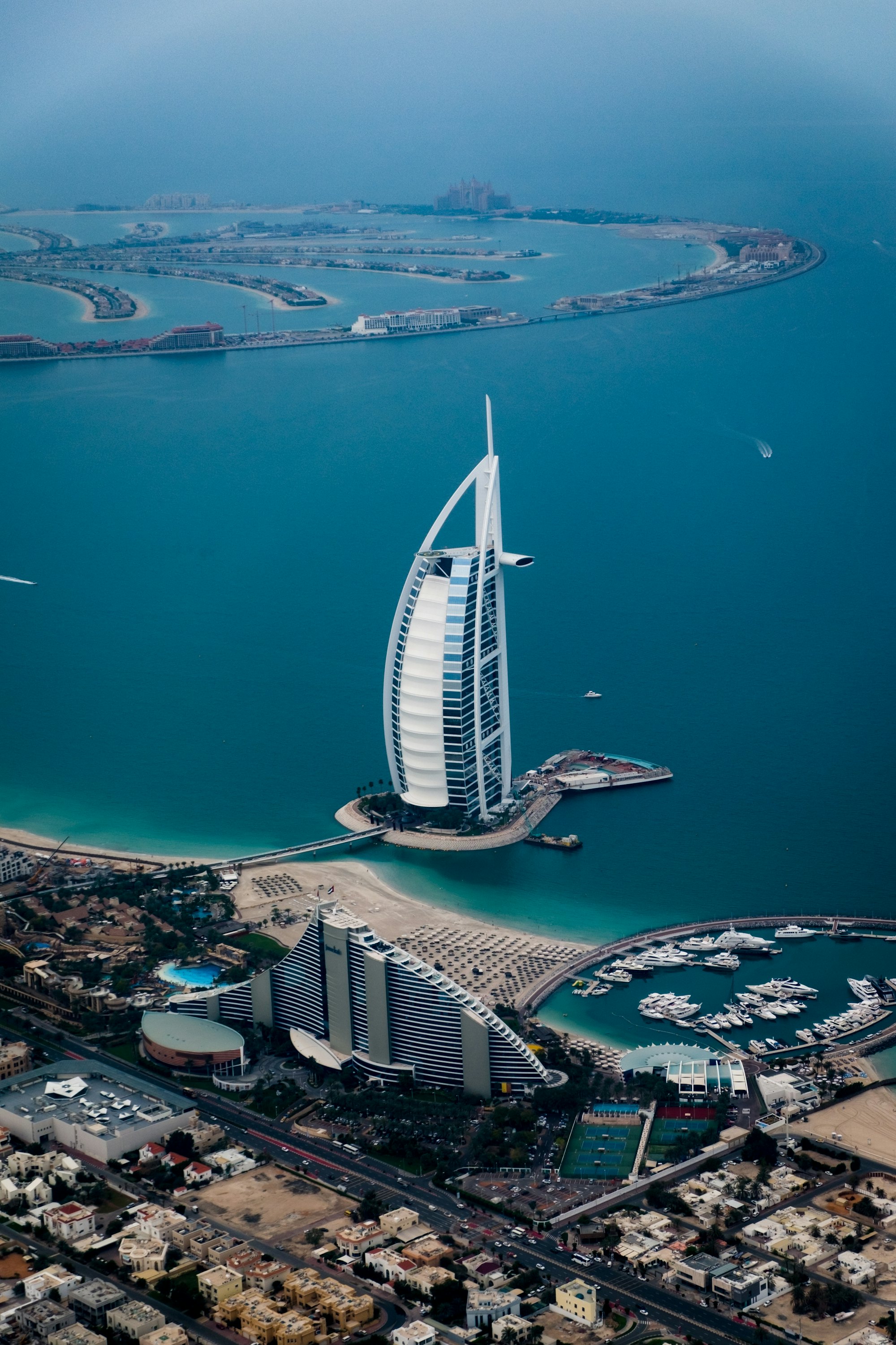 Dubai skyline at golden hour